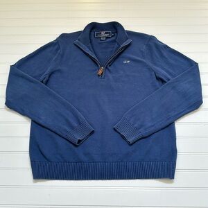 Vineyard Vines Blue Quarter Zip Boys 16